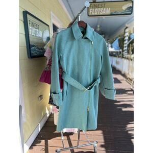 J.Crew Melton Wool Belted Zip Trench Coat - Size S